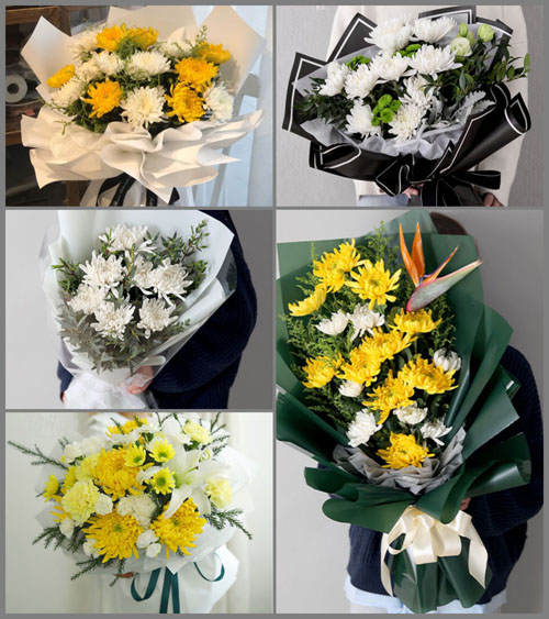 山东莱芜莱城区鹏泉街道朴务头村白事花束代送